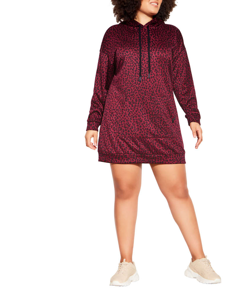 Front of a model wearing a size XXS HOODIE BLAYKE in Cherry Animal by CCX. | dia_product_style_image_id:252548